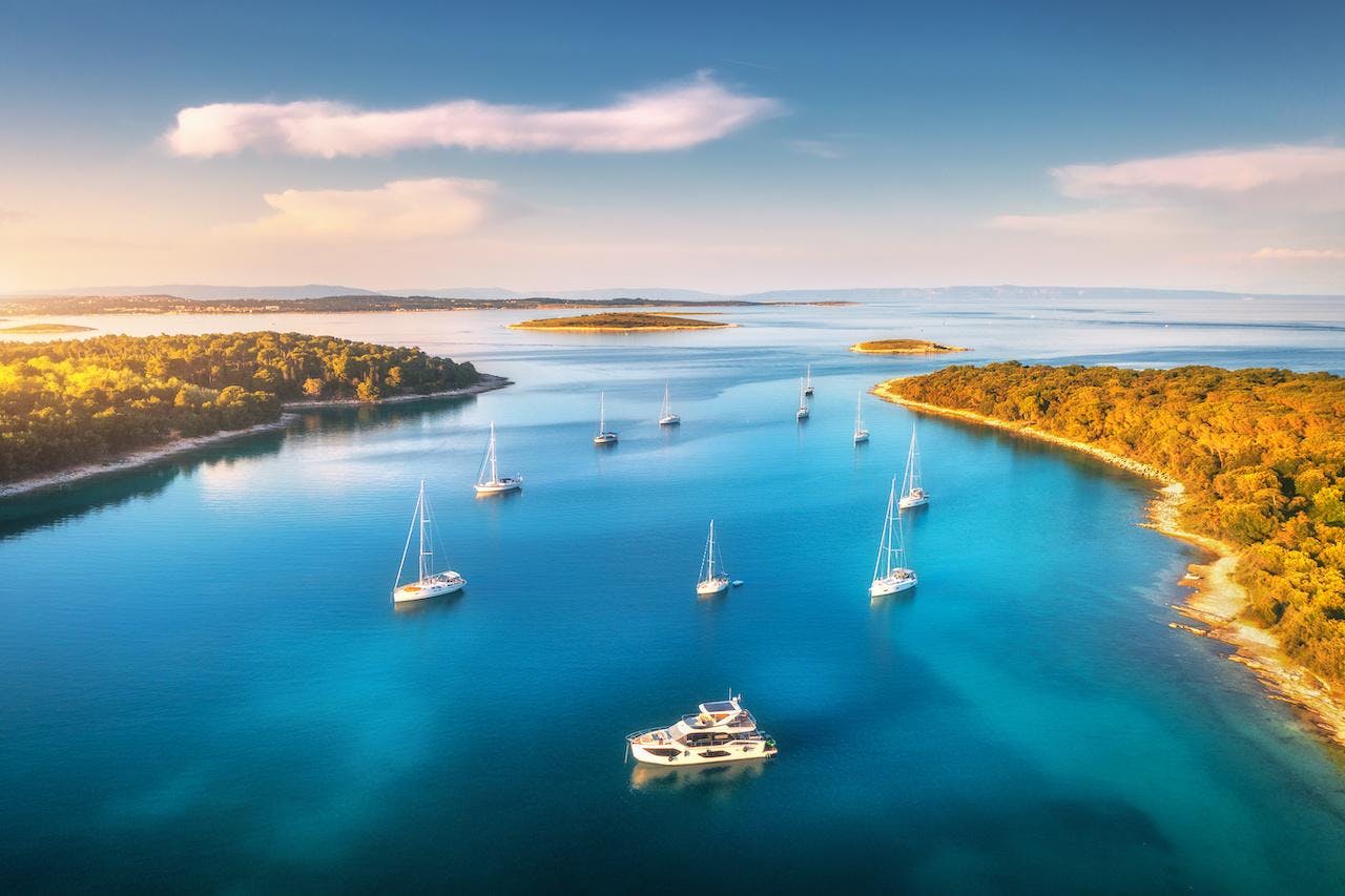 Croatia anchorage