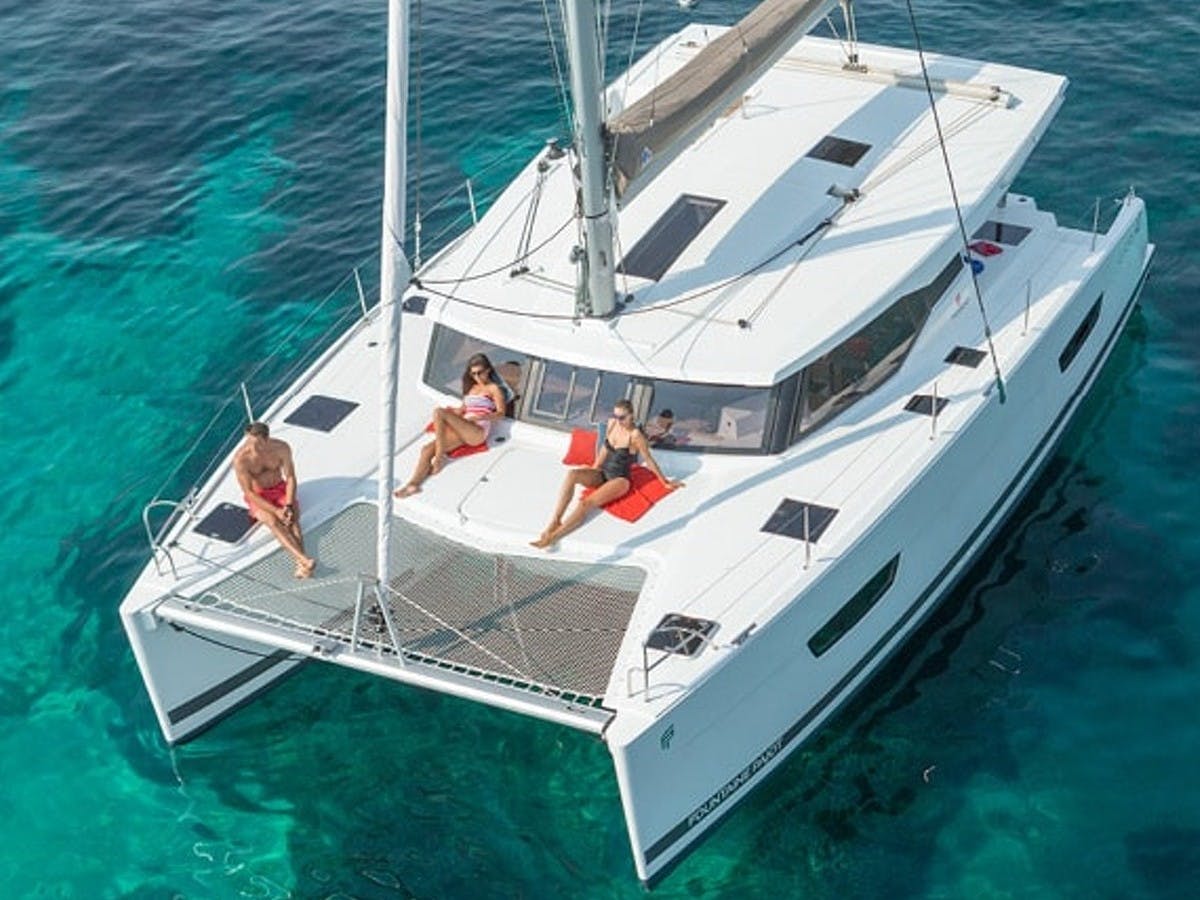 Lucia 40 - Catamaran Charter Balearics & Boat hire in Spain Balearic Islands Ibiza and Formentera Ibiza Ibiza Marina Port Ibiza 2