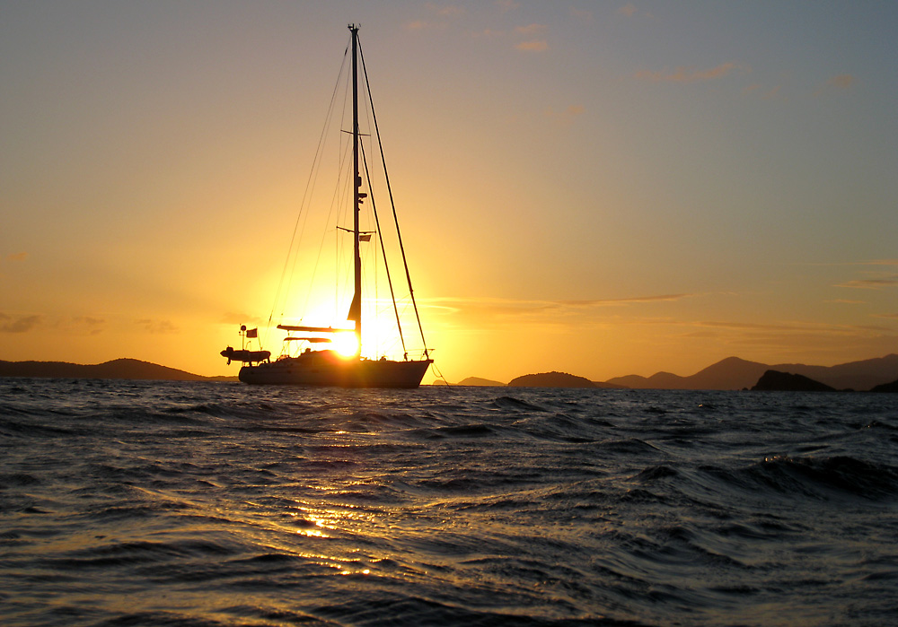 British Virgin Islands Route: A 7-Day Boat Trip in the BVI 6 Sunset at Peter Island British Virgin Islands sailing Borrow A Boat